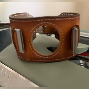 Fitbit Sense 2/ Versa 3 or 4 Brown Leather Cuff Band